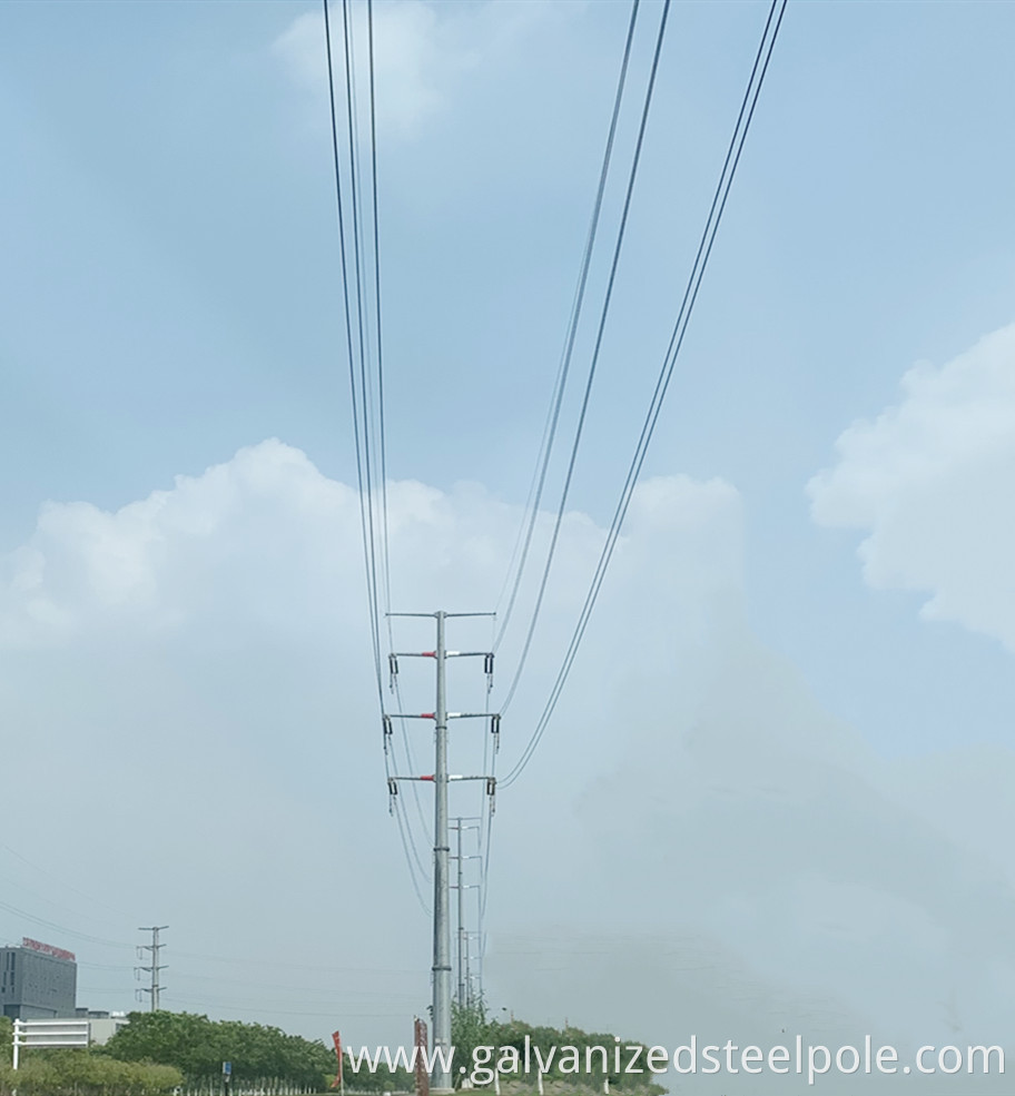 110kv Steel Pole Jpg